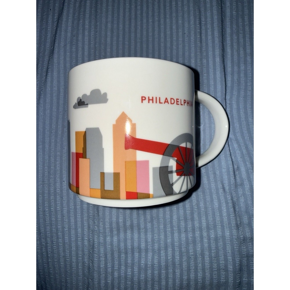 Starbucks NEW Philadelphia 14oz Coffee Tea Mug -You are Here collection - No Box - Picture 1 of 6